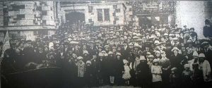1923 Beating of the Bounds gathering outside the Town Hall 