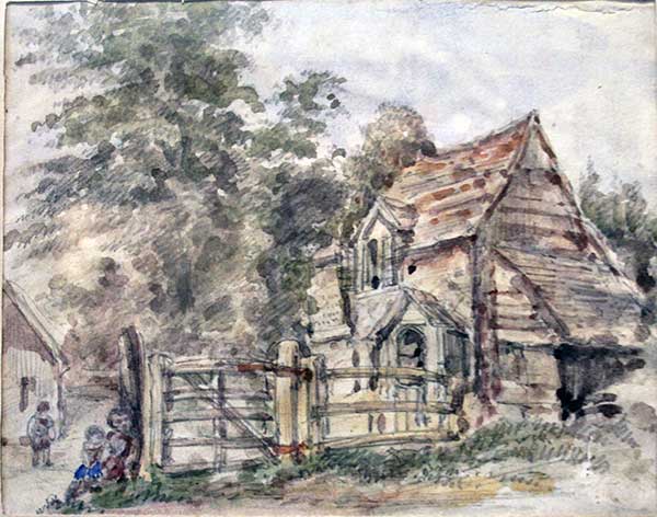Chapel Tollgate House, Launceston 1867 from a painting by Miss E. F. Smith