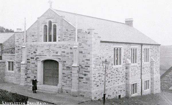 Launceston Drill Hall shortly after its opening.