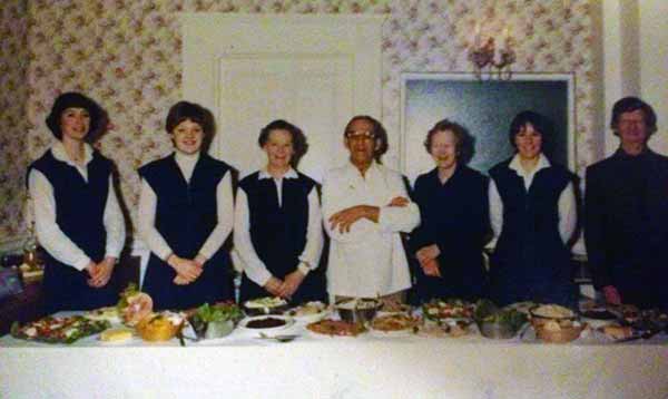 Above Eagle House staff in 1981. Photo courtesy of Kirsty Hamley.