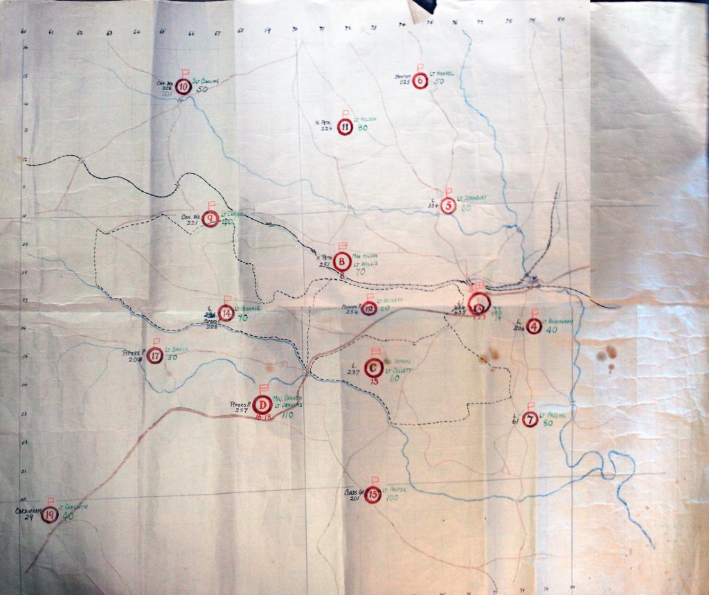  Launceston District Homeguard Map.