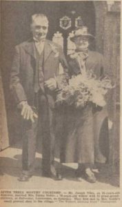 The wedding of Joseph Giles and Emma Nottle at Bolventor in 1939.