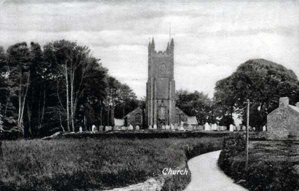 St. Martins Church, Lewannick c.1900.