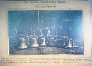 St. Thomas Church Bells in 1920.