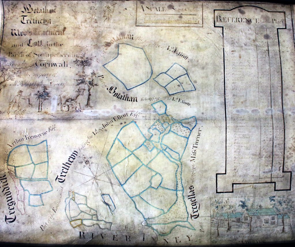 1789 Plan of Tenements in South Petherwin
