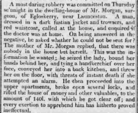 1809-newspaper-report-of-an-egloskerry-burglary
