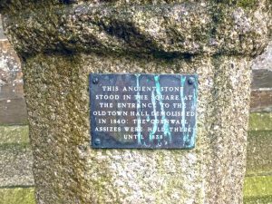 Launceston Assizes Stone plaque