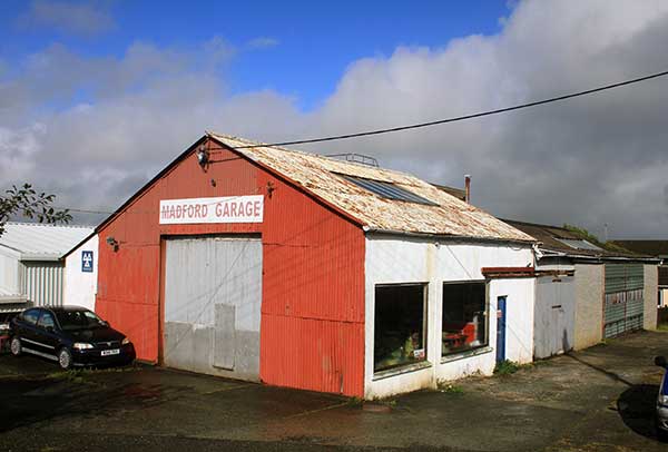 Broads Garage, Bounsalls Lane in 2014.