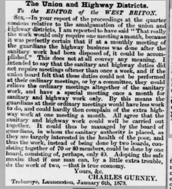 charles-gurney-letter-to-the-west-briton-and-cornwall-advertiser-09-january-1879