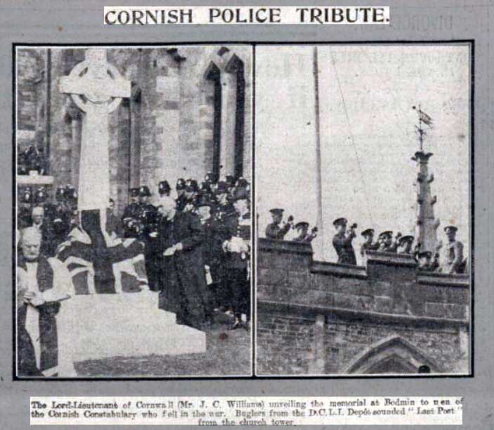 cornwall-constabulary-war-memorail-unvailing-april-1921