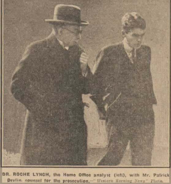 dr-roche-lynch-and-patrick-devlin-at-the-anne-hearn-hearings-at-launceston-march-18th-1931