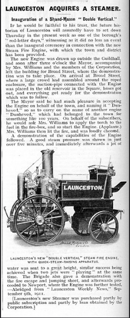 launceston-fire-brigade-aquires-steamer-1911