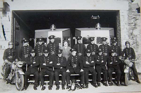 Launceston Fire Brigade during the Second World War.