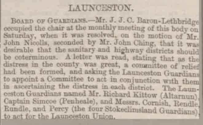 Article from The Exeter and Plymouth Gazette on November 29th 1878.