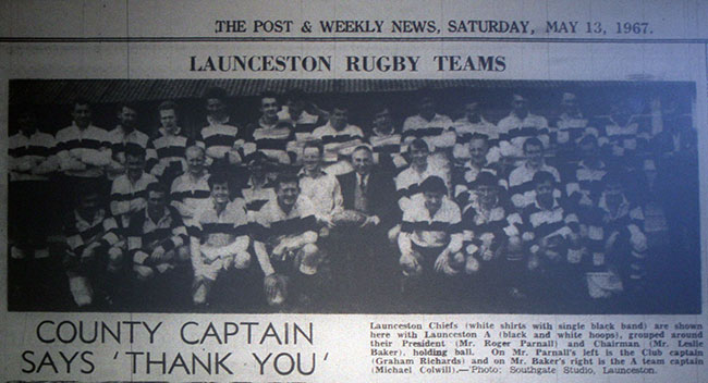 Launceston Rugby Teams 1967