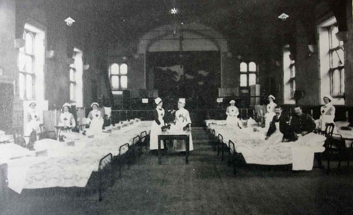 launceston-town-hall-as-a-hospital-in-1915