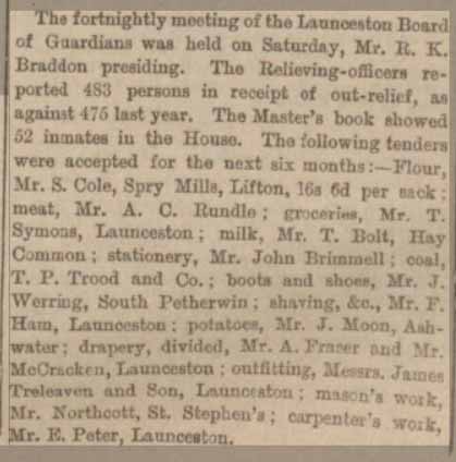 Article from The Exeter and Plymouth Gazette on September 24th 1894.