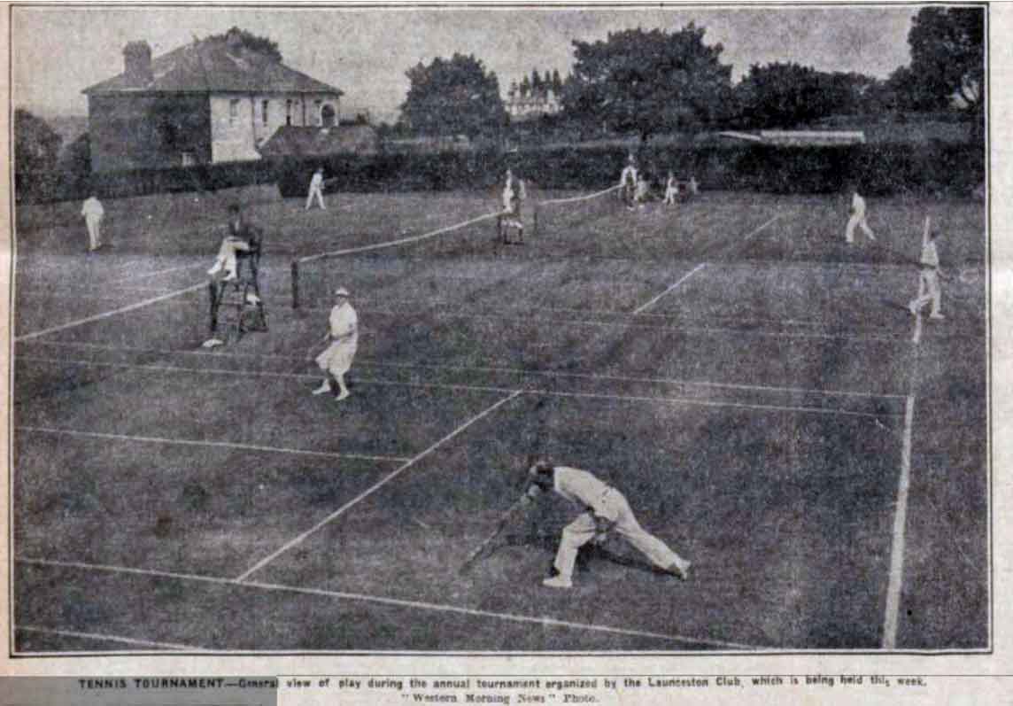 Tennis tournament at Launceston in 1927.