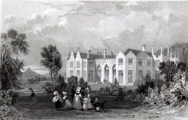 Lifton Park House engraving.