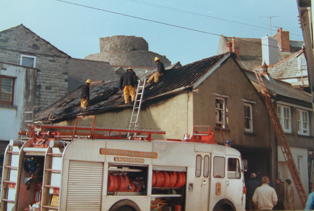 mMarket Street Fire in 1984. Photo courtesy of Gary Chapman.