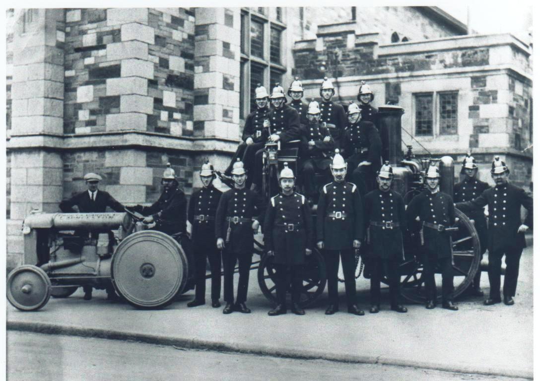Launceston Volunteer Fire Brigade in 1914.