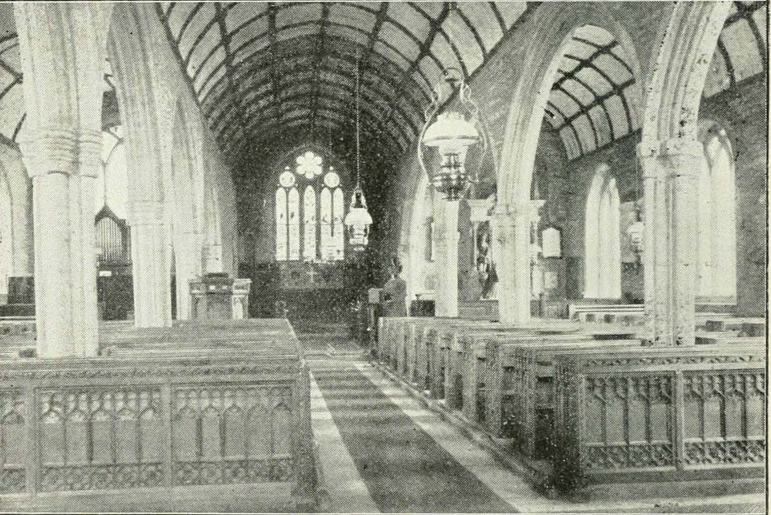 North Hill Church interior in 1900