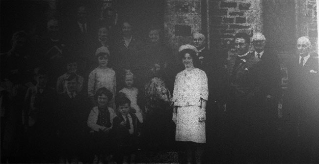 Pipers Pool Chapel re-opening in 1964 after a refurbishment.