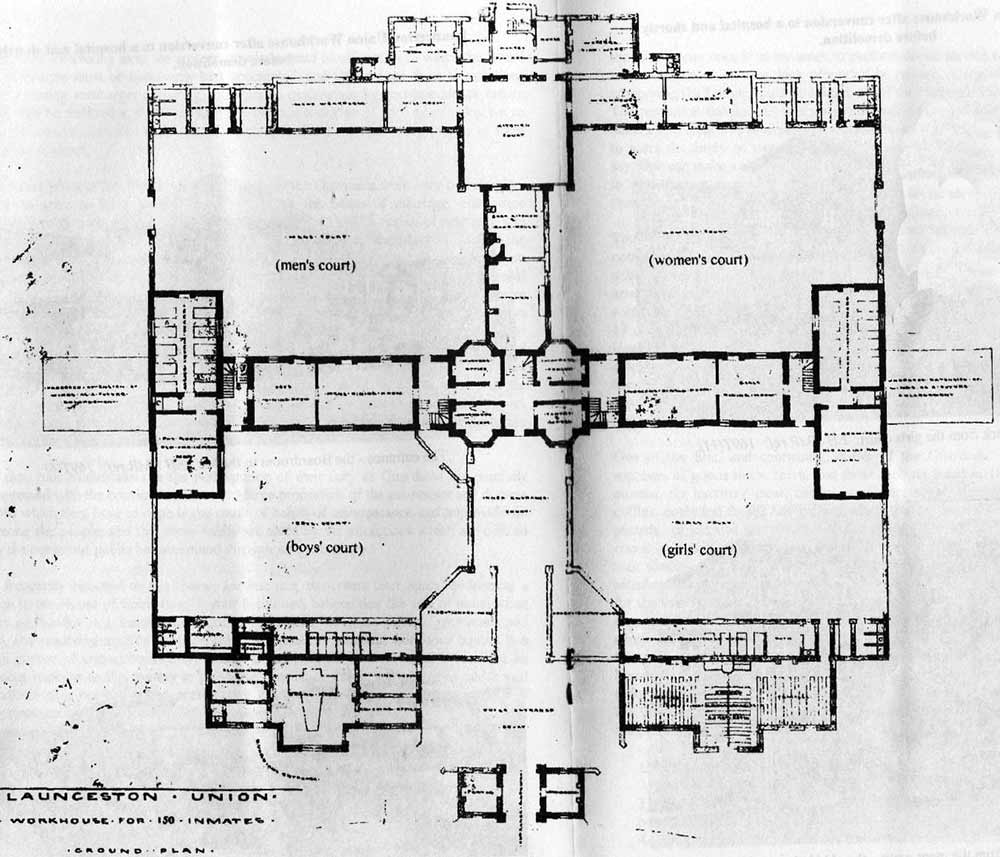 Launceston Workhouse plan.