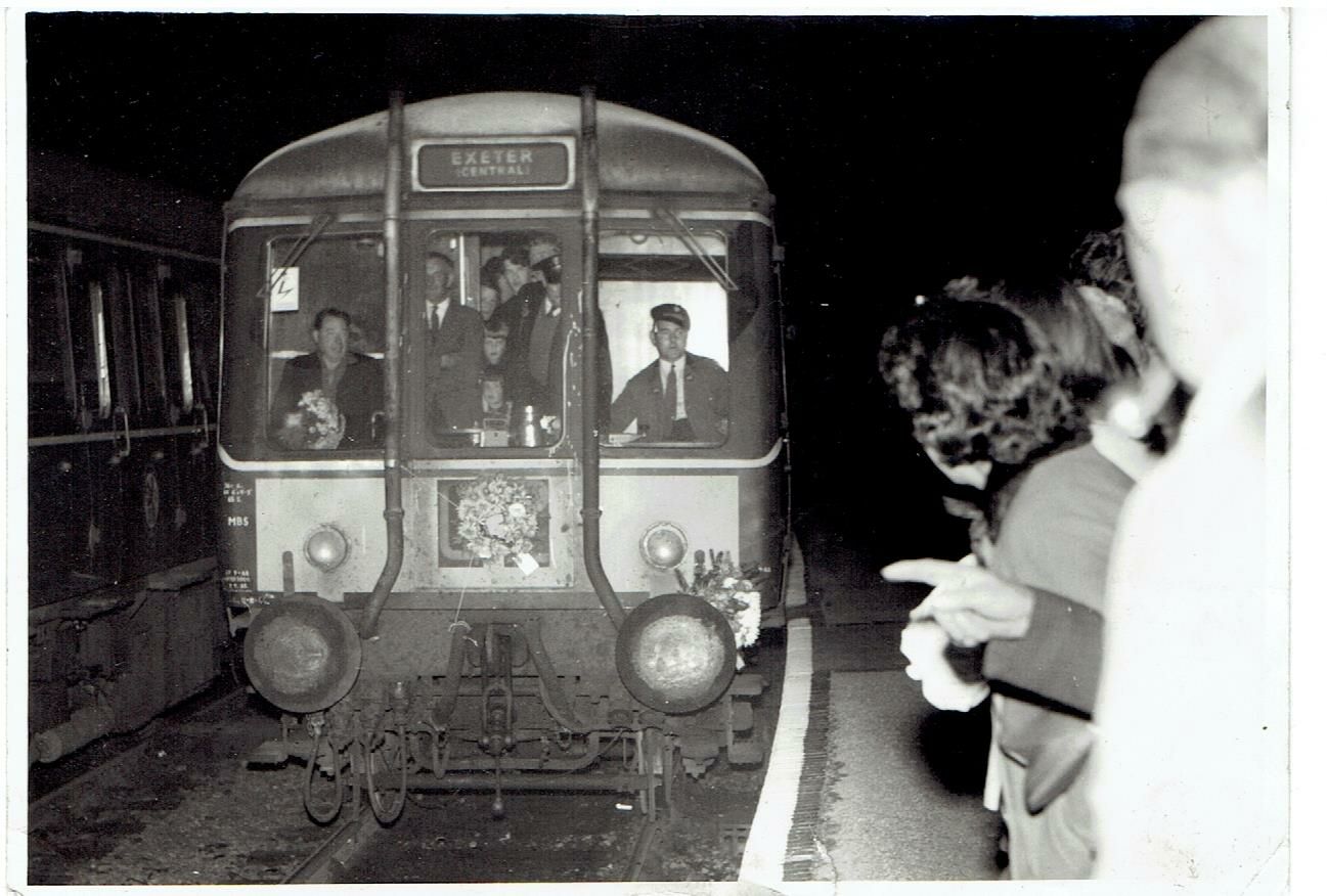 The last train to call at Launceston Railway Station in October 1966.