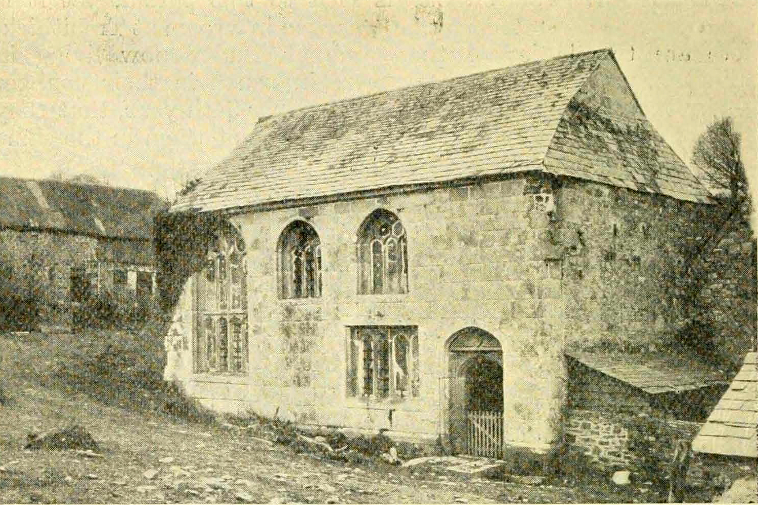 Trecarrel Manor Hall in 1900. Photo by Captain L. Ching