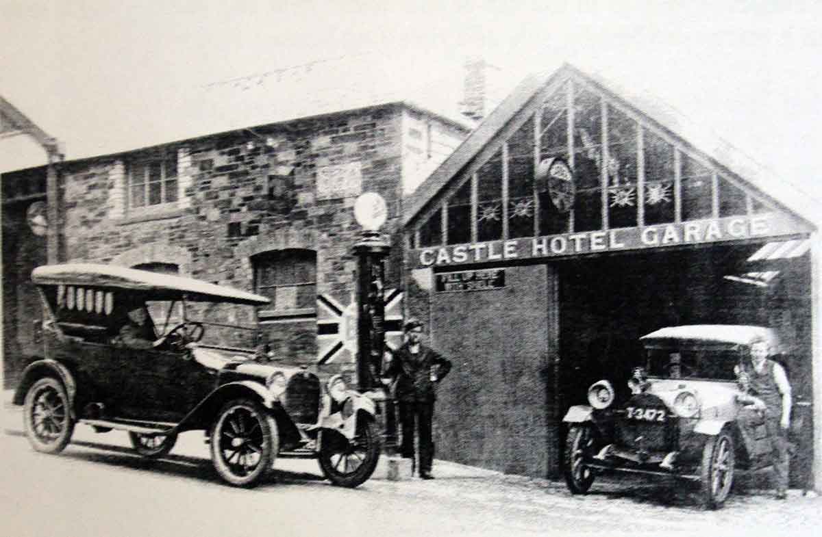 The Castle Temperance Hotel Garage in Western Road.