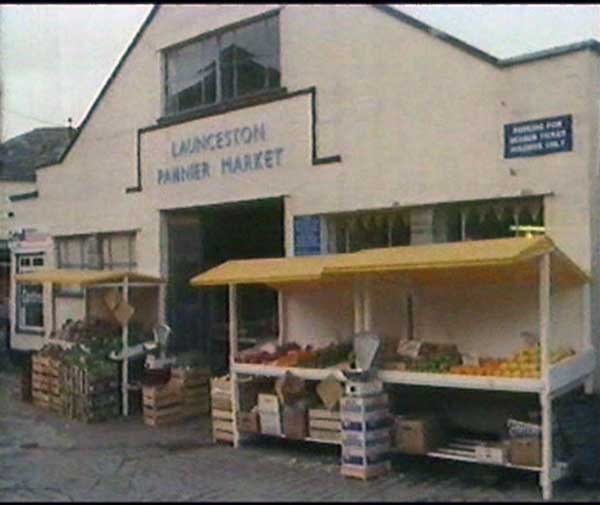 Launceston Pannier Market in the early 1980's.
