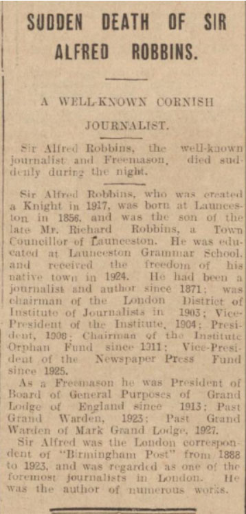 sir-alfred-farthing-robbins-obituary-1931