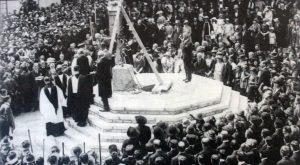 The dedication of Launceston's War Memorial on October 30th 1921.