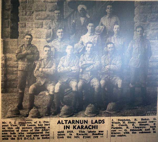 Altarnun Lads in Larachi 1914.