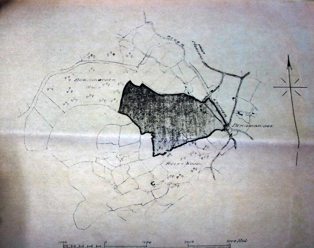 Hawkswood Mine Map from the 1950's.