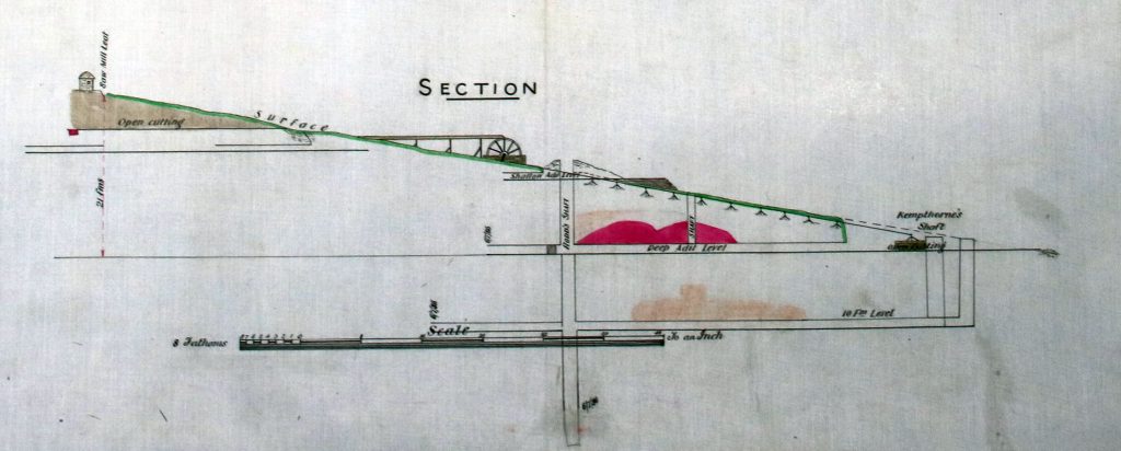 Section of Trebartha-Lemarne Mine