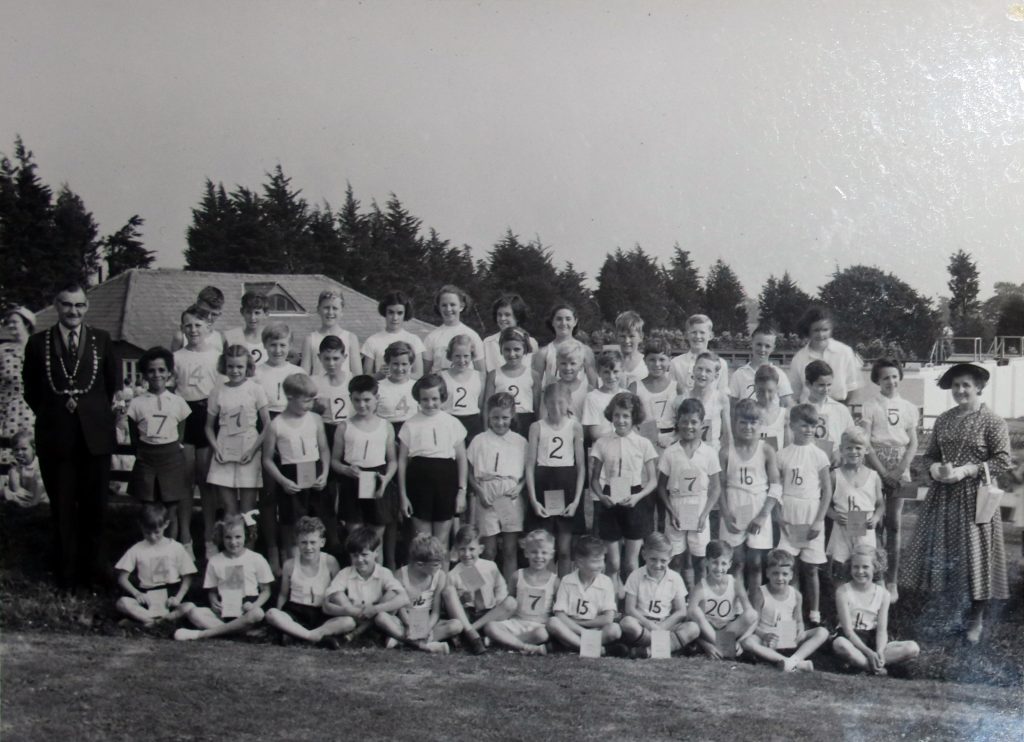 1955 inter-school sports day at Coronation Park