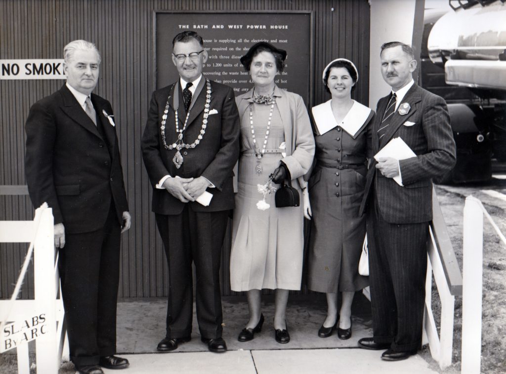 Cecil Robins at the 1955 Bath and West show