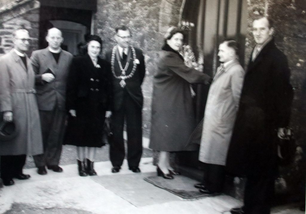 Re-opening of Congdons Shop Chapel 5 April 1956