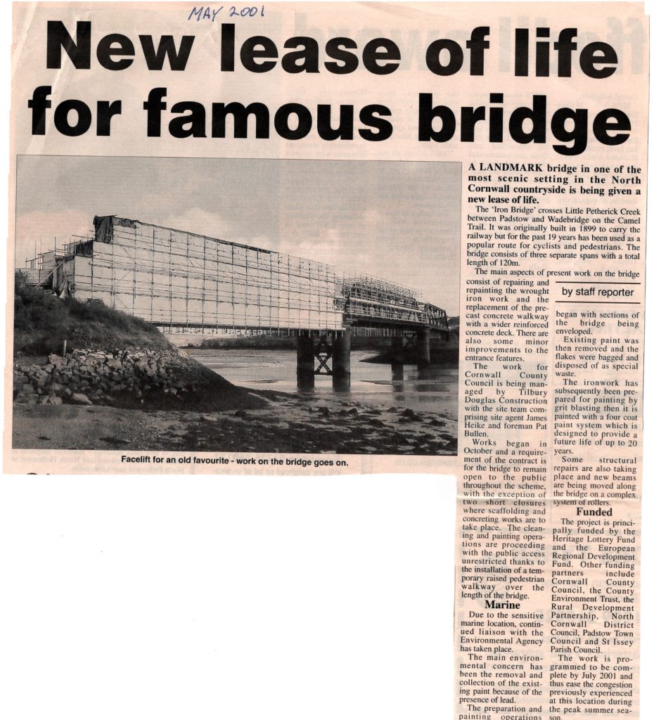 2001 article on Little Petherick Creek Bridge refurbishment