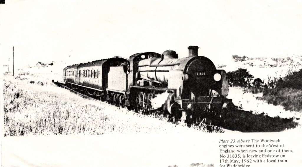 31835 heads out of Padstow in 1962