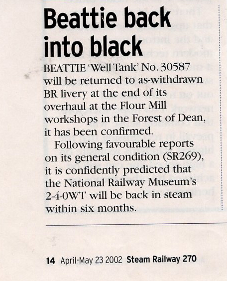 Beattie Well Tank 30587 article 2002