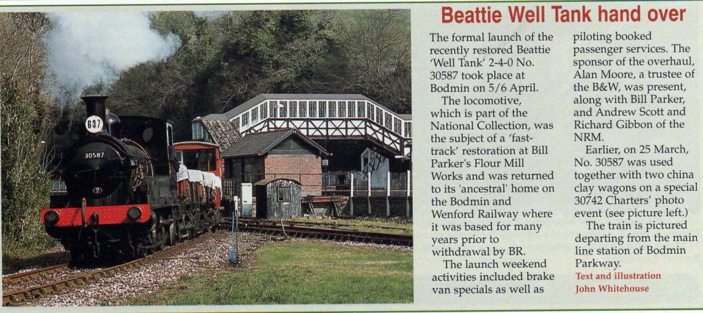 Beattie Well Tank article from 2003