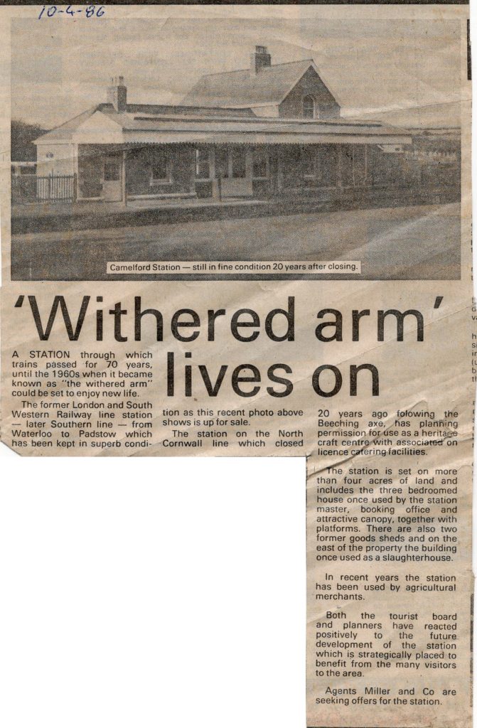 Camelford Station in 1986