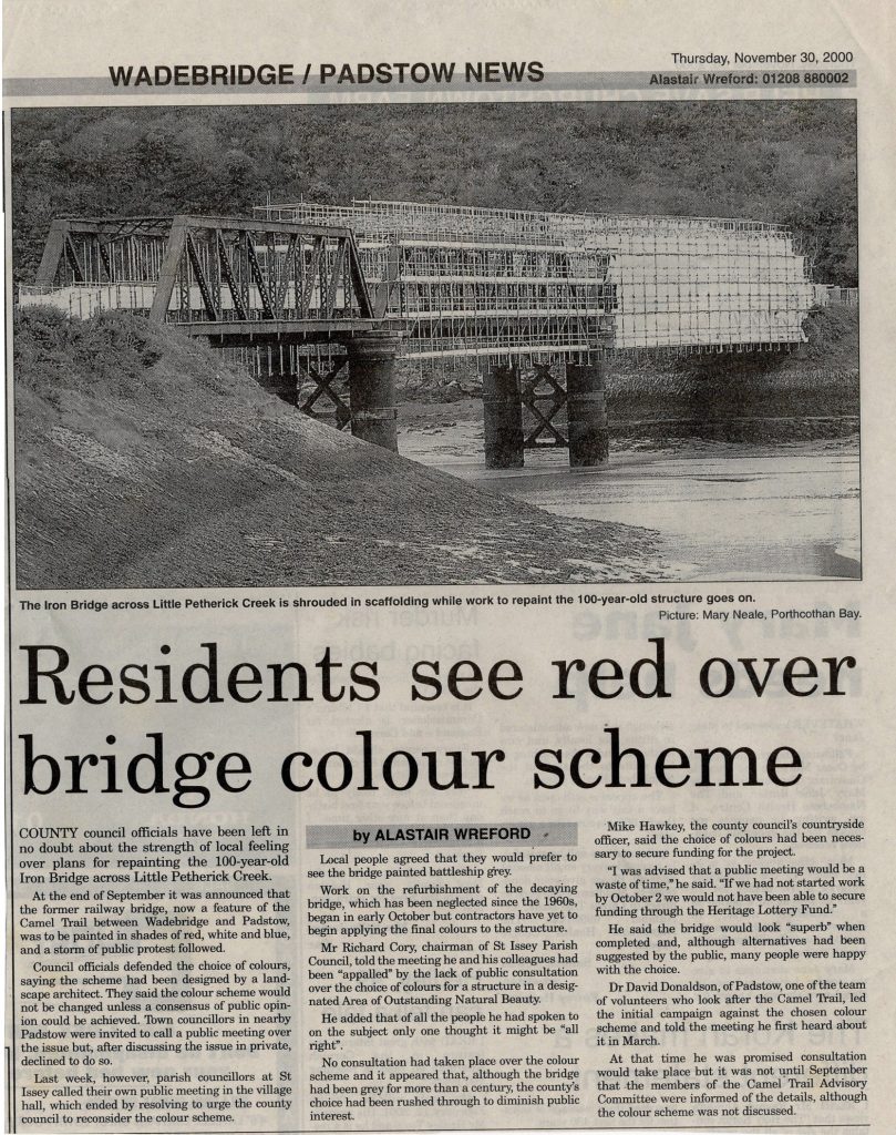 Colour disagreement article November 2000