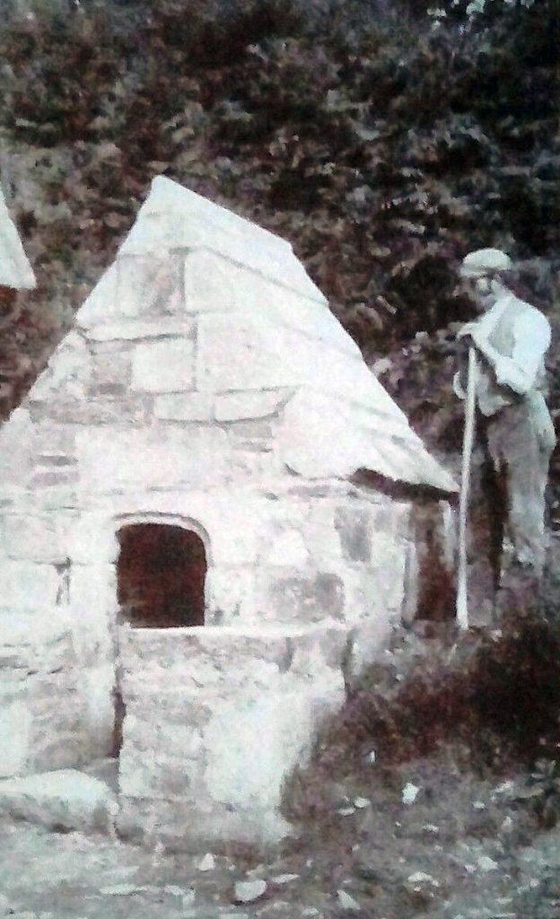 St Clether holy well after its restoration in 1895.