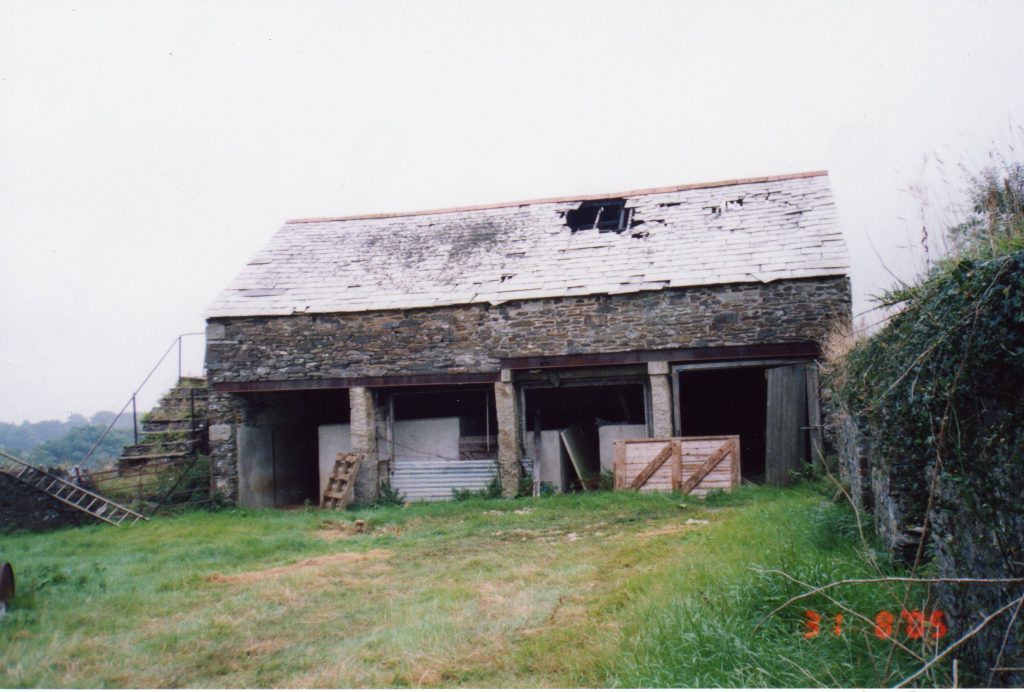 The wagon shed at Scarne Farm