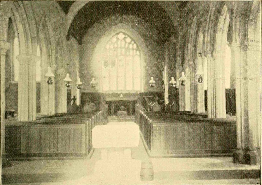 Linkinhorne Church interior 1900