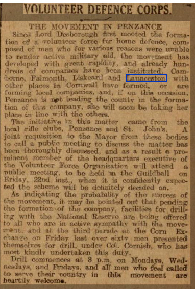 Cornishman - Thursday 14 January 1915 